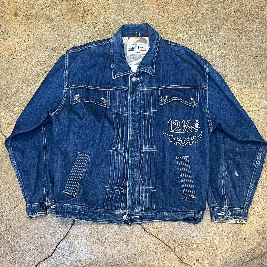 미국 빈티지 프렌치 스타일 디테일 ANECDOTE 데님 자켓 청자켓 상품이미지1
