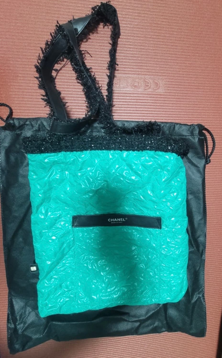 샤넬 17S 로봇 트위드 쇼퍼백 │ 희소 로봇백 블랙 상품이미지3