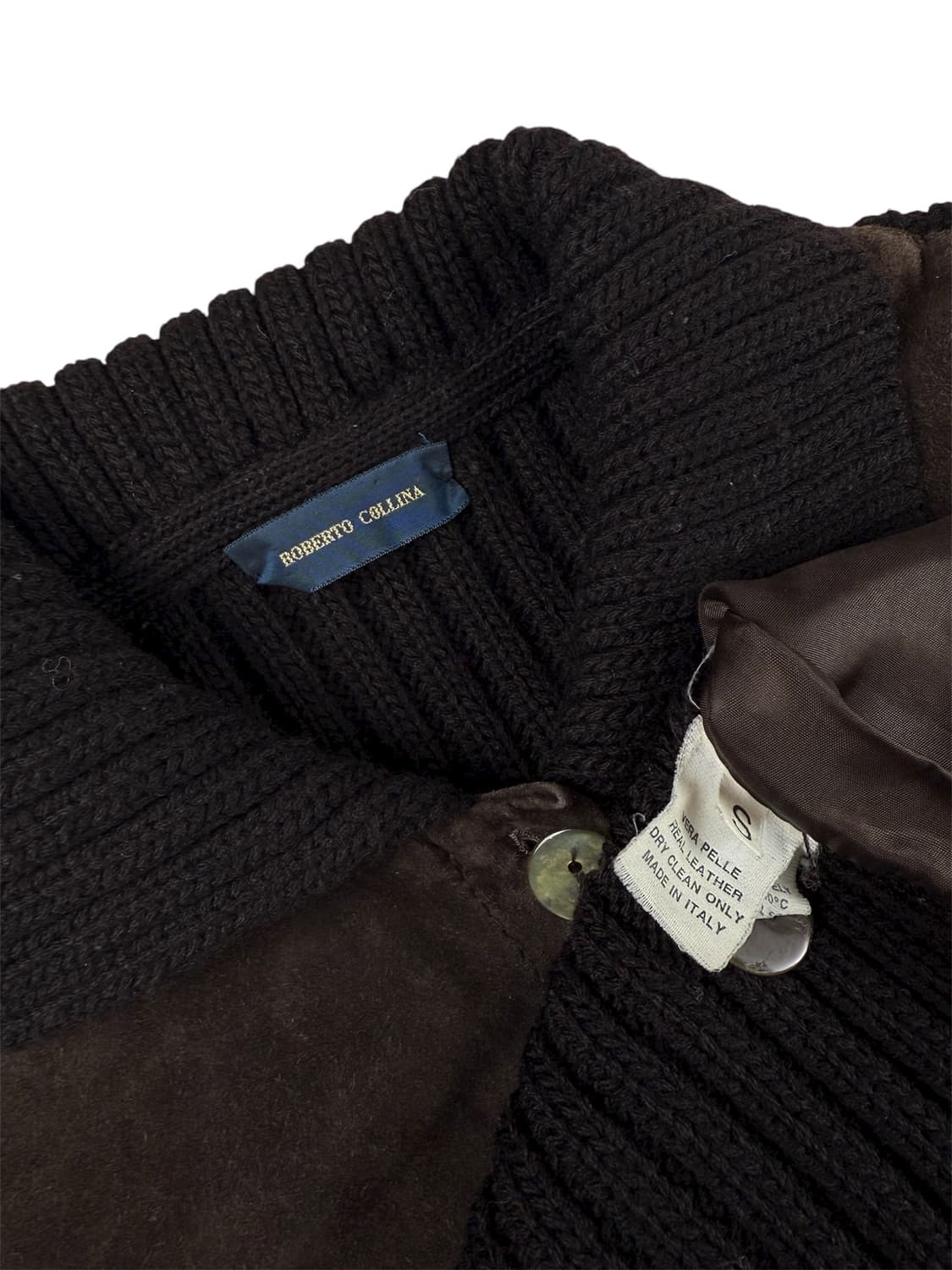 roberto collina 스웨이드 울 니트 가디건 상품이미지5
