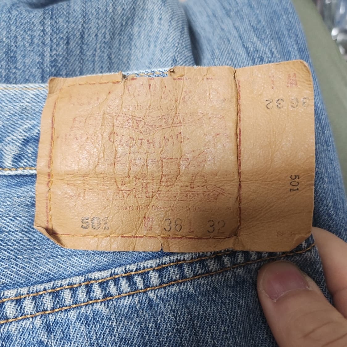 [33] 리바이스 90's 501 청바지 데님팬츠 상품이미지3