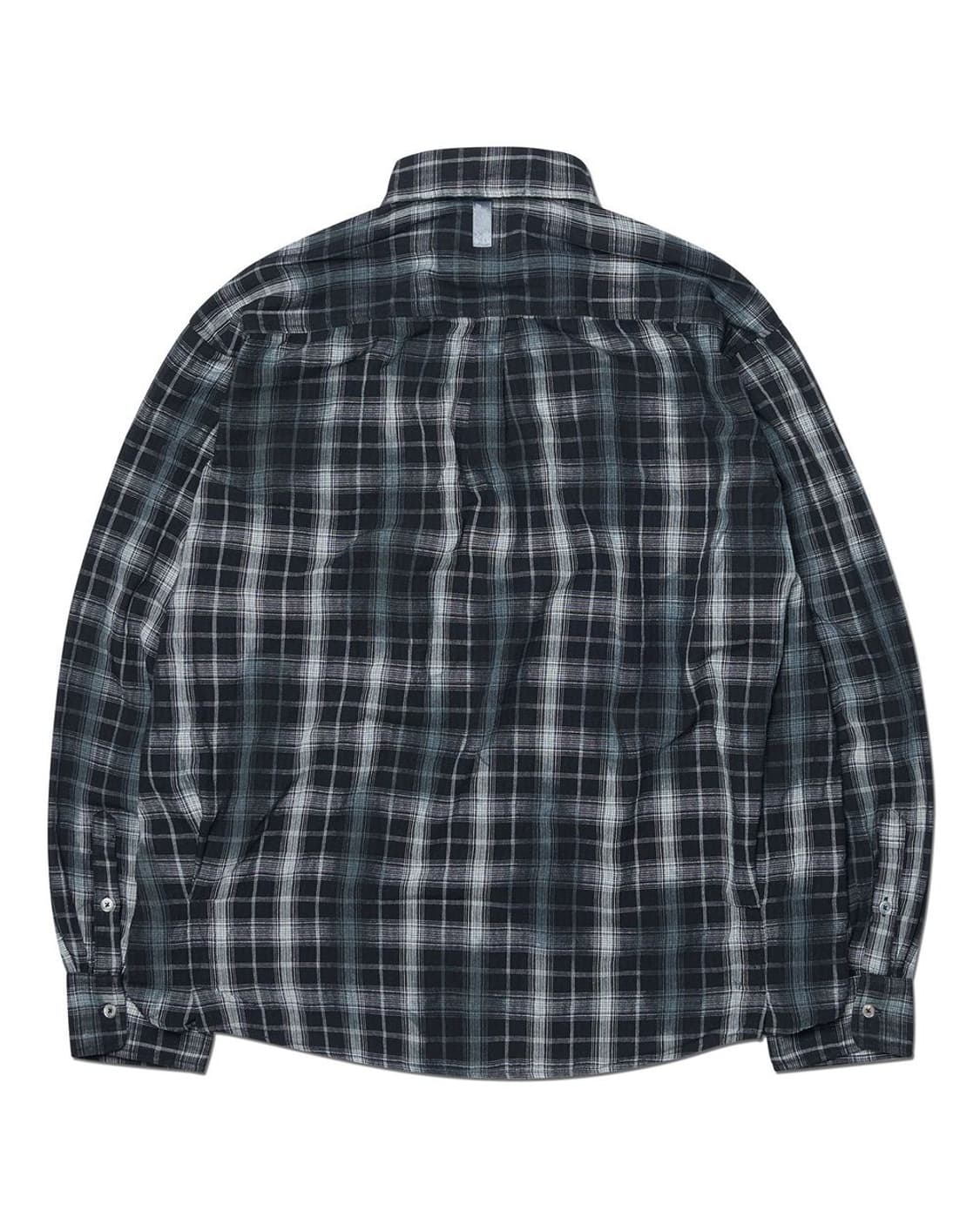 노매뉴얼 O.D 체크 셔츠 블랙 XL 상품이미지2