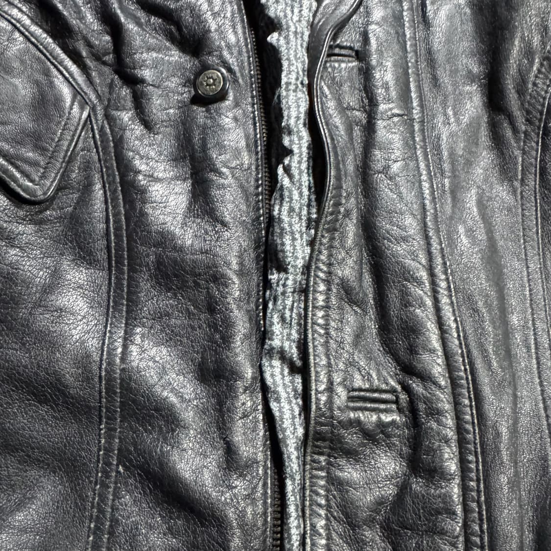 라피도 아카이브 램스킨 레더자켓 상품이미지2