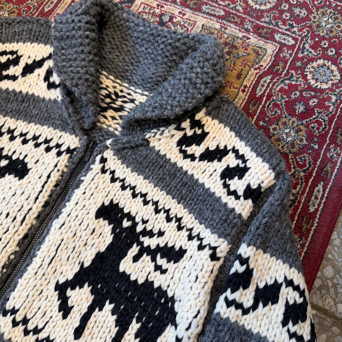 빈티지 헤비울 코위찬 집업 [ 105 ] 상품이미지3