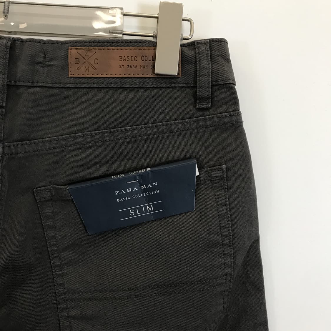 자라 슬림핏 그레이 데님팬츠 새상품 [30인치] 상품이미지5