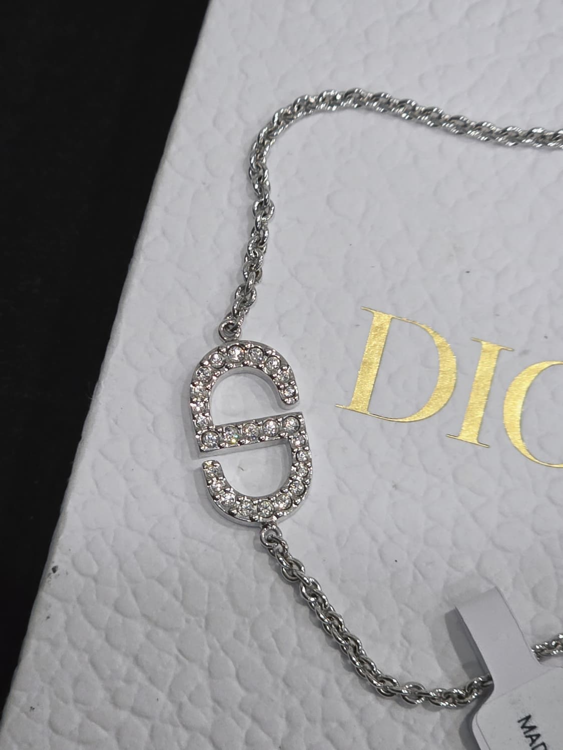 디올 은장 쁘띠 CD 로고 팔찌 상품이미지2