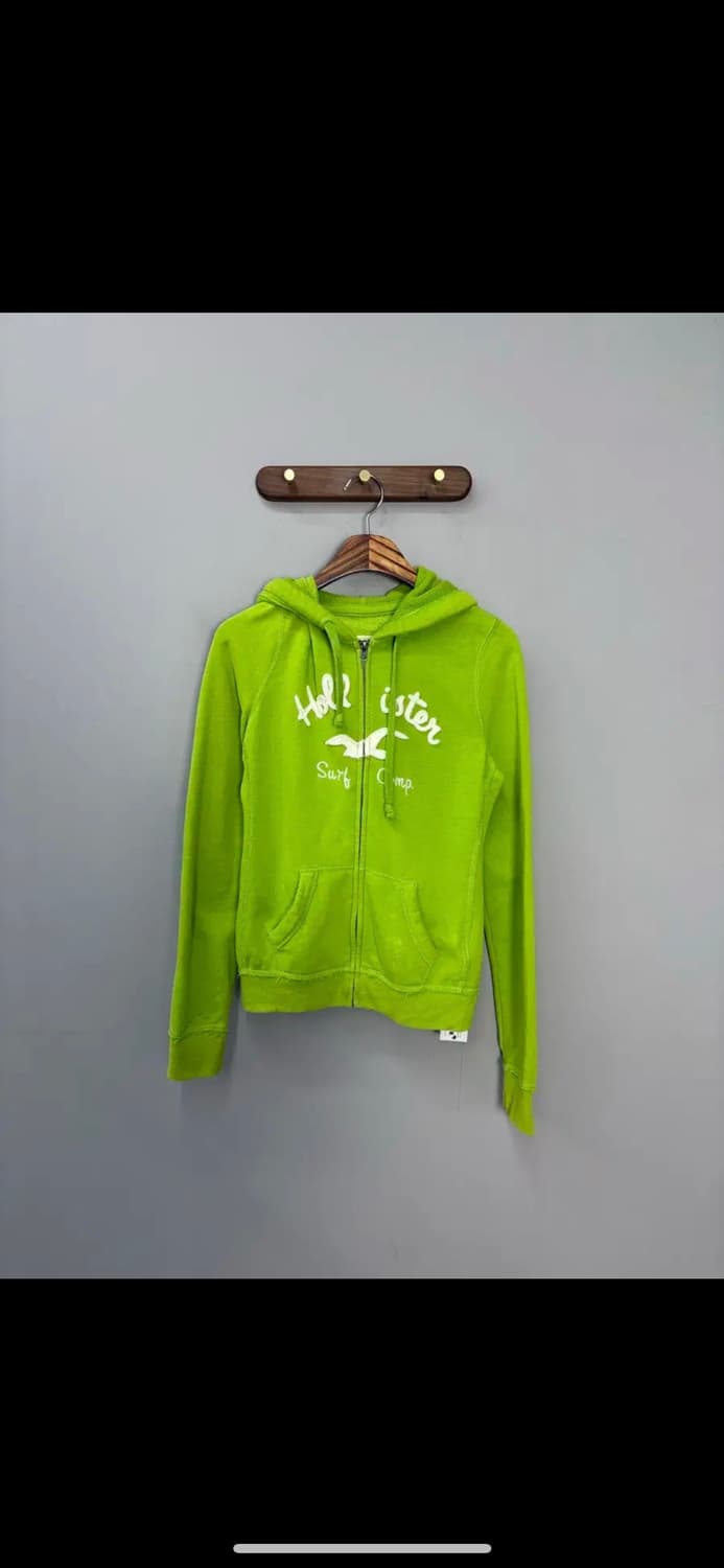 홀리스터 y2k 라이트그린 후드집업 H1155 상품이미지2