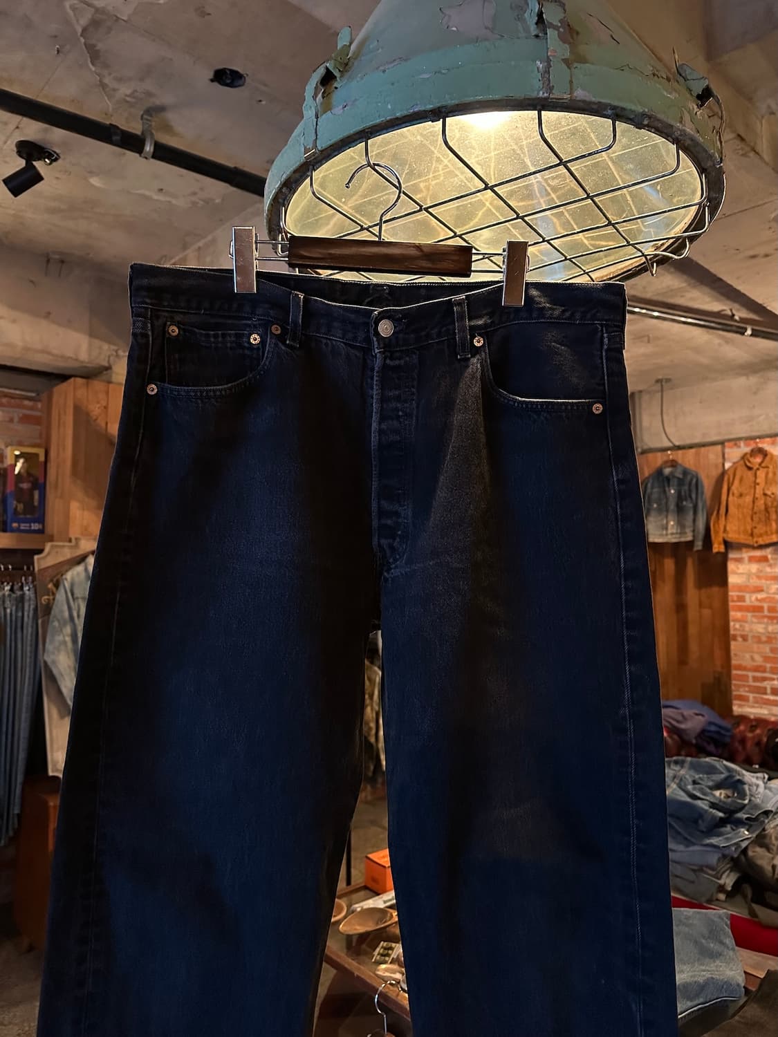 90s USA 빈티지 리바이스 501 0660 블랙진 흑청 데님 팬츠 상품이미지2