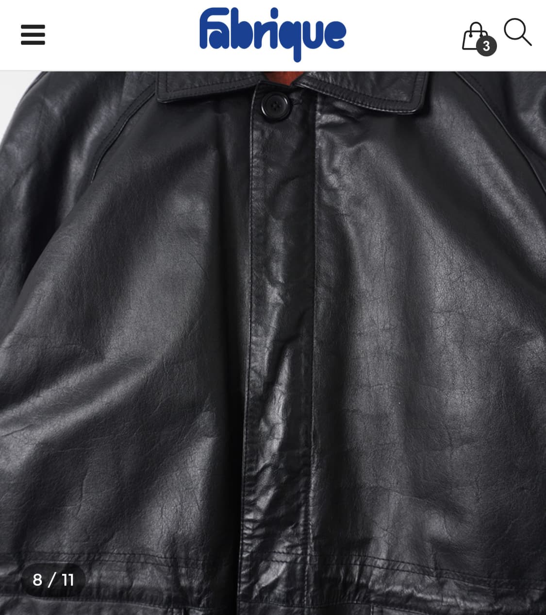 빈티지 카코트 레더자켓 (Cowhide, Black) 상품이미지6