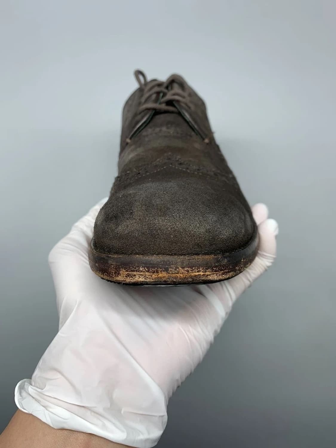 John Varvatos suede wingtip 7.5 상품이미지4