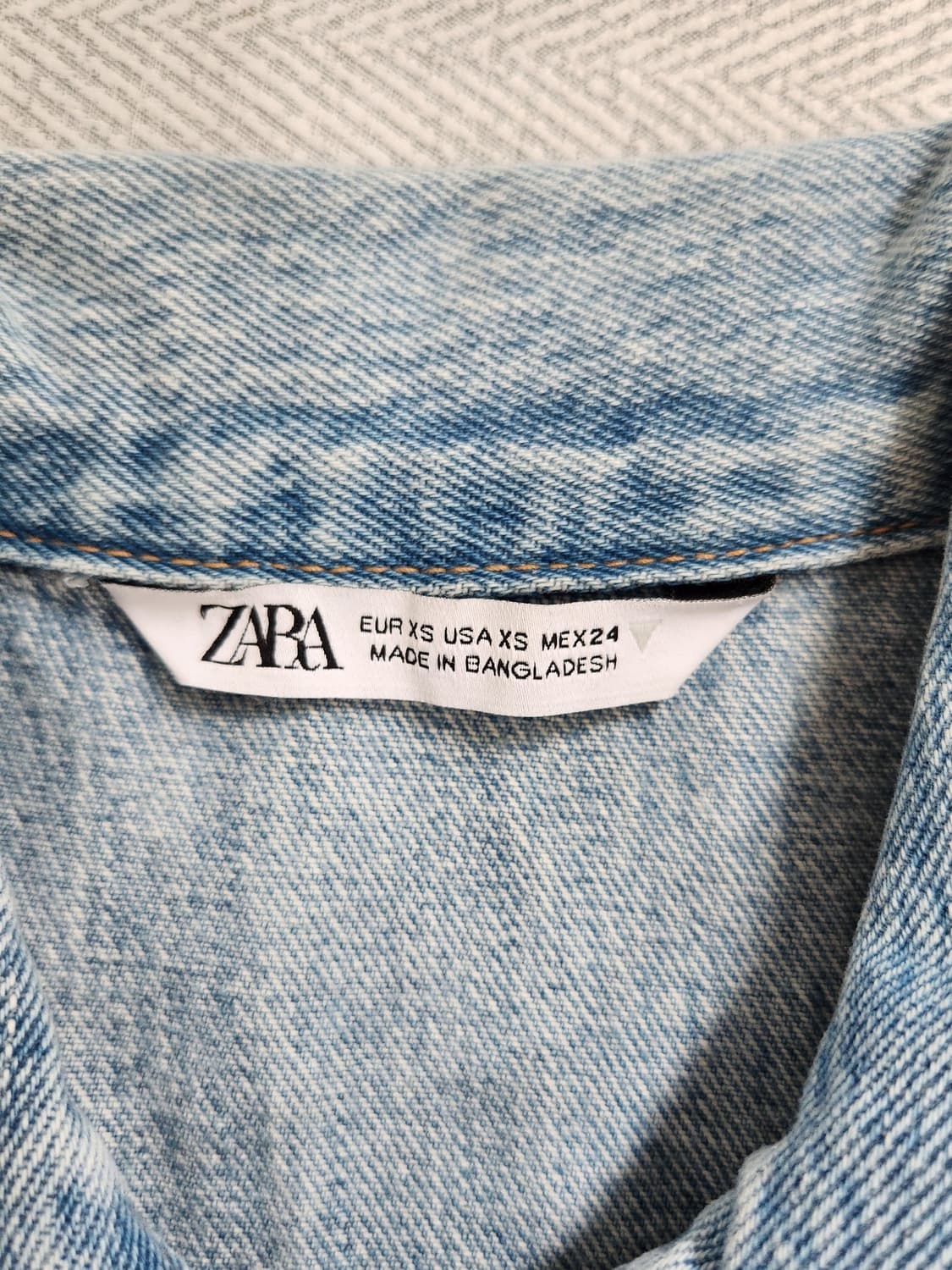 [xs] 자라 ZARA 데님 민소매 점프슈트 상품이미지5