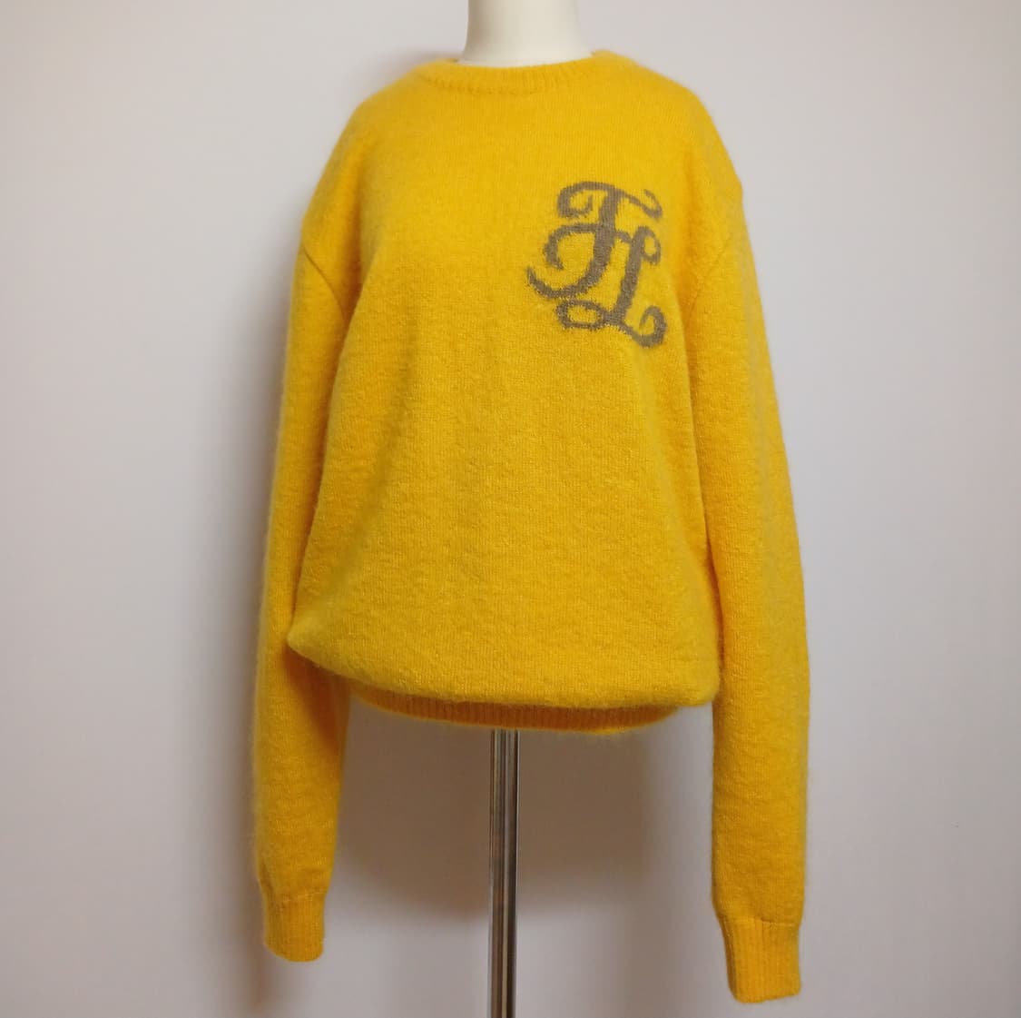 페라이어 FairLiar 방풍 골프웨어 옐로우 니트 L 상품이미지3