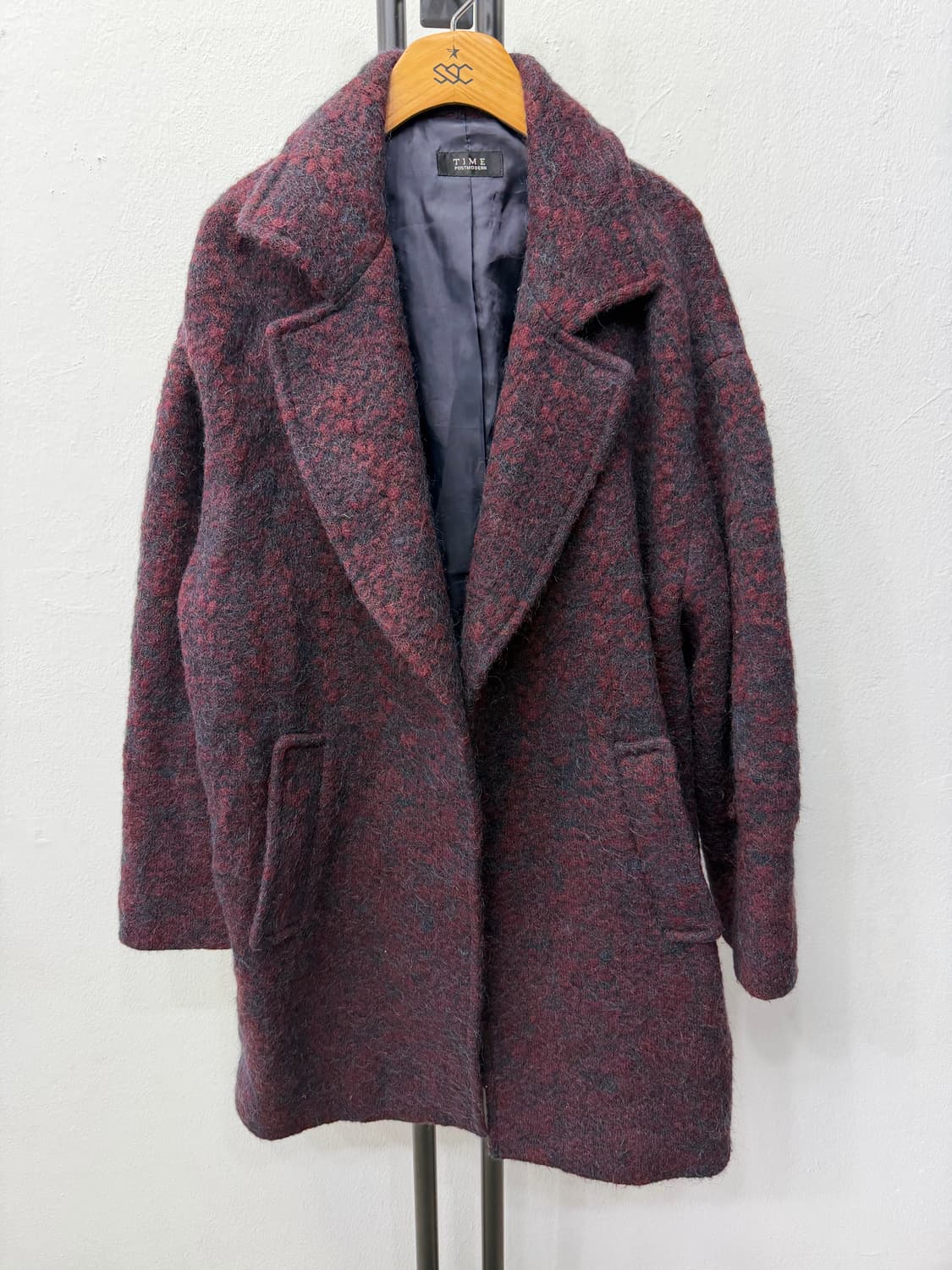 정품) TIME 한섬 여성 모직 코트 90 상품이미지1