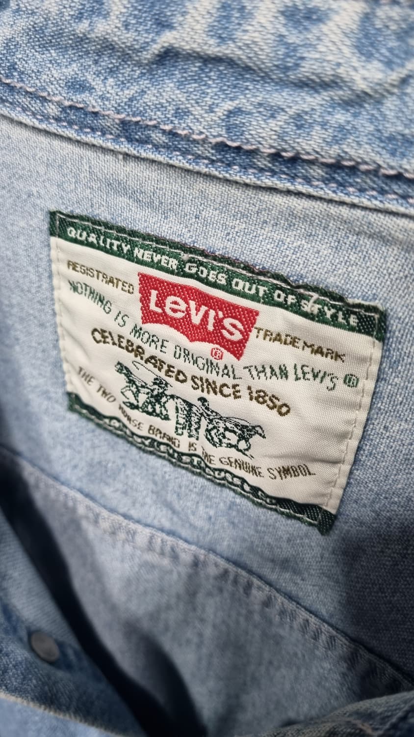 90s~00s) LEVIS 데님셔츠 100~105 컨디션10/7 상품이미지2