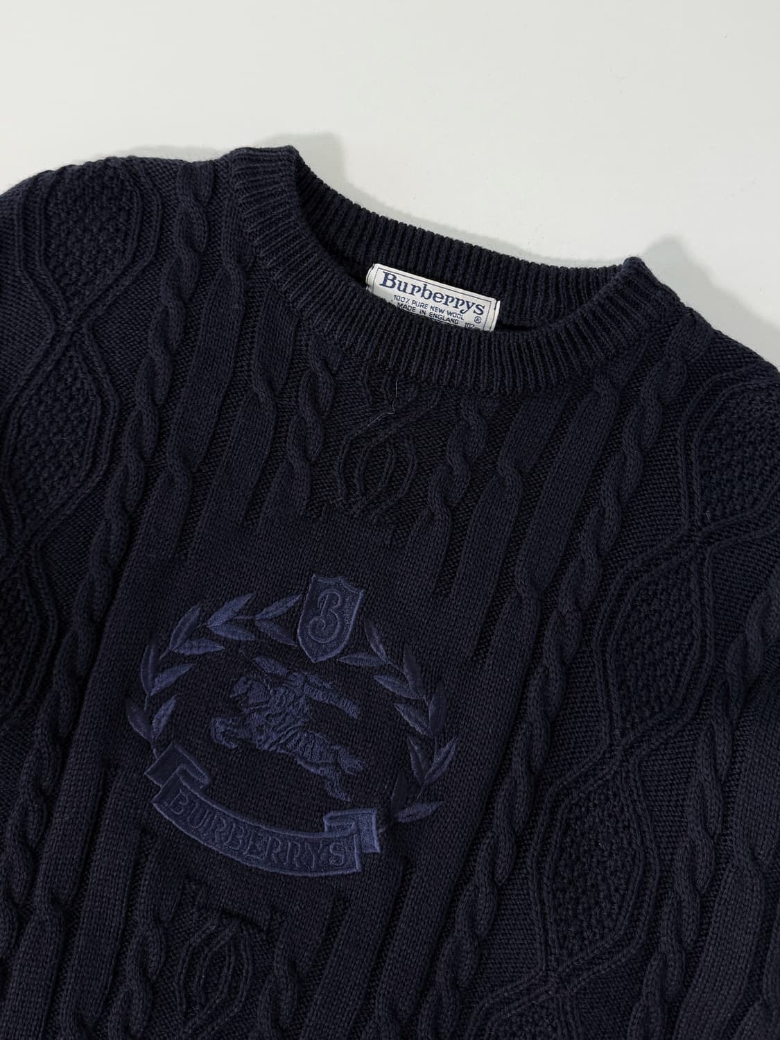 버버리 90‘s 루즈핏 울 아카이브 케이블 니트 상품이미지4