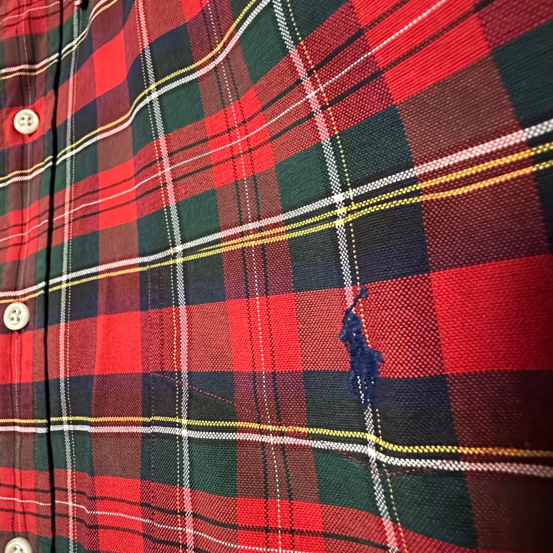 POLO RALPH LAUREN big shirt check red 상품이미지3