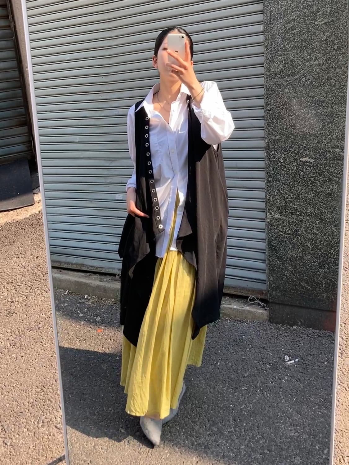 라임 코튼 스커트 상품이미지1