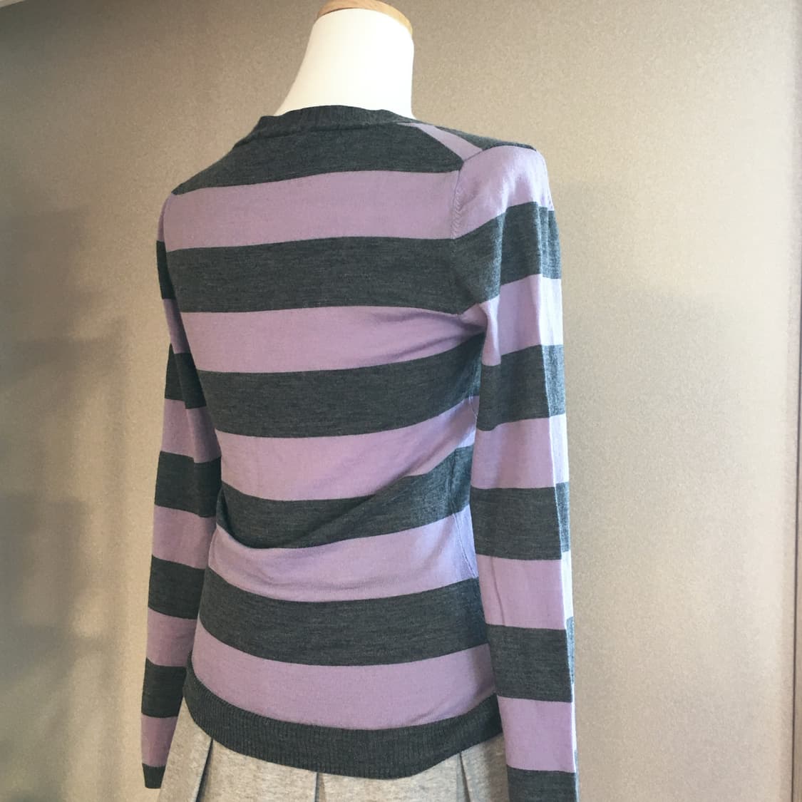 퍼플그레이 스트라이프 가디건 상품이미지3