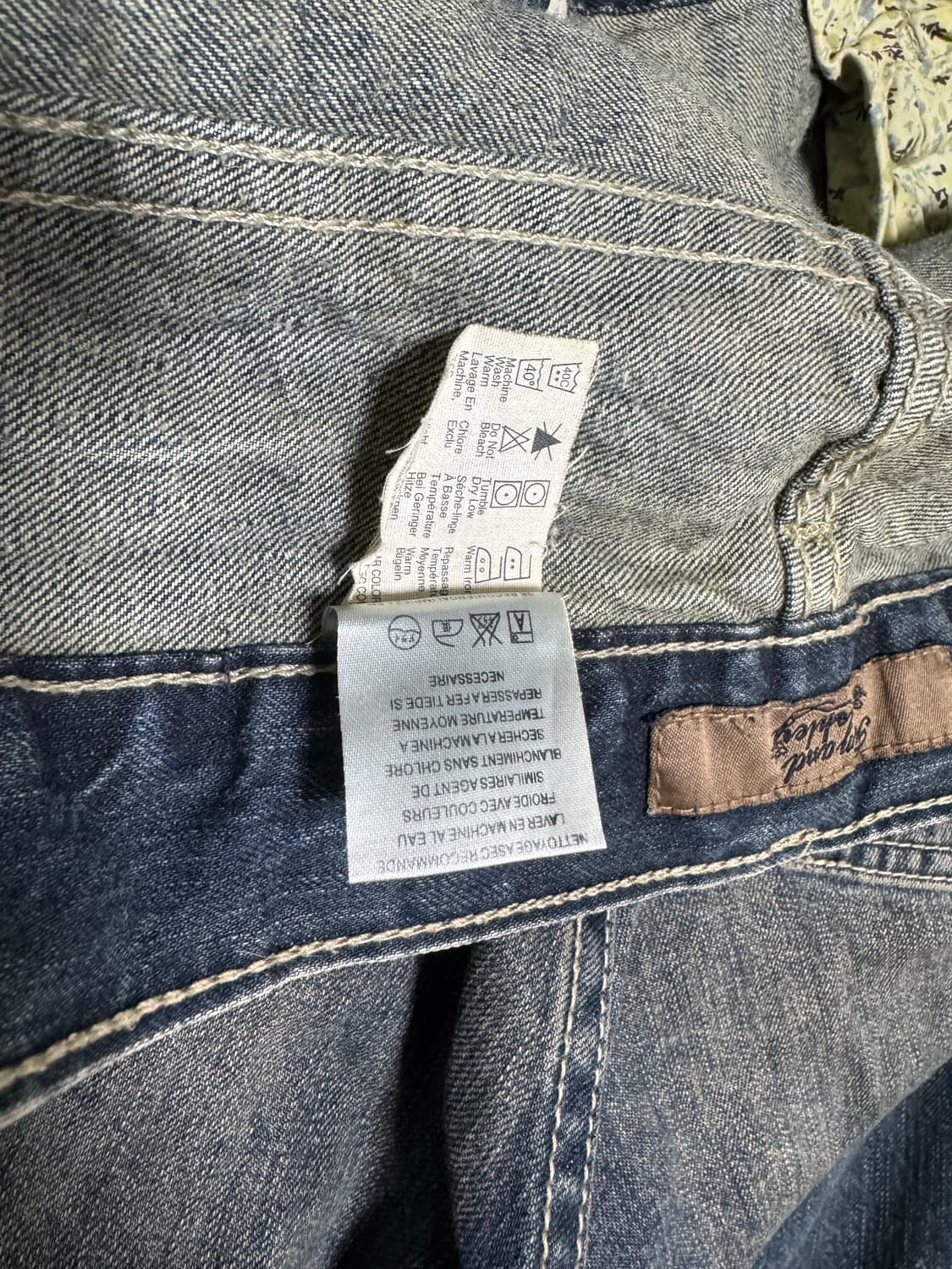 •Vintage 데미지 데님 팬츠 (크랙 워싱 디테일) 상품이미지6