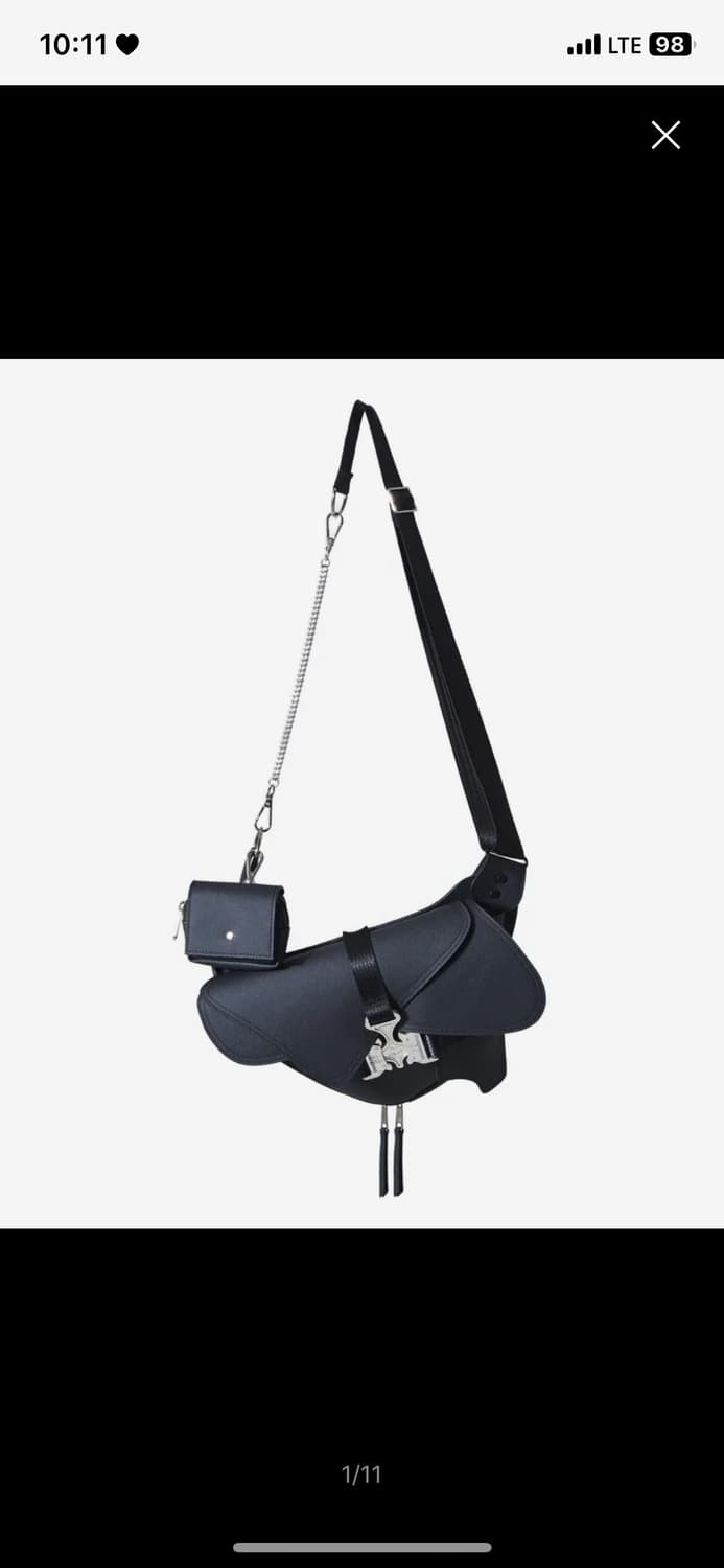 Triple Covered Crow Buckle Bag 가방 상품이미지1