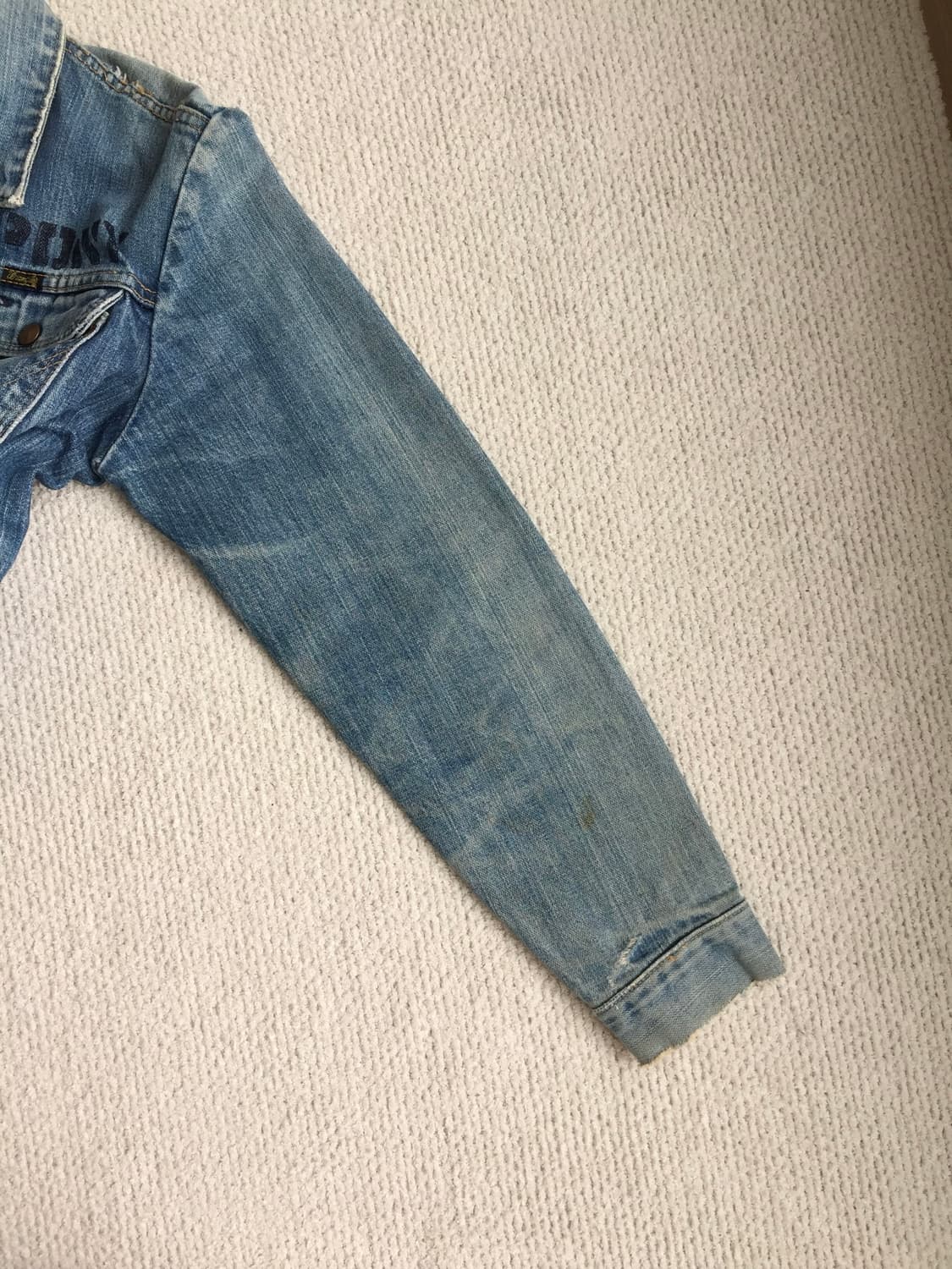 70’s wrangler 124mj 체인스티치 굿페이딩 데님자켓 상품이미지8