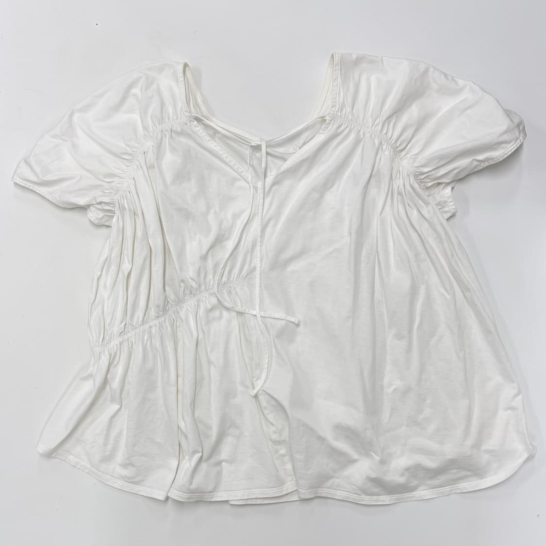 Ray Beams  asymmetric gathered top 상품이미지3