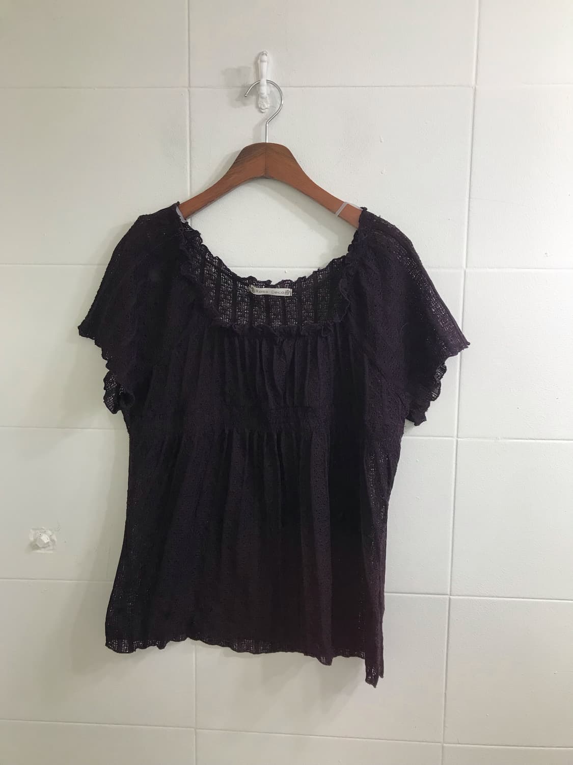 컬러 블라우스 잔꽃 포도 하구미 모리걸 코디세트 상품이미지4