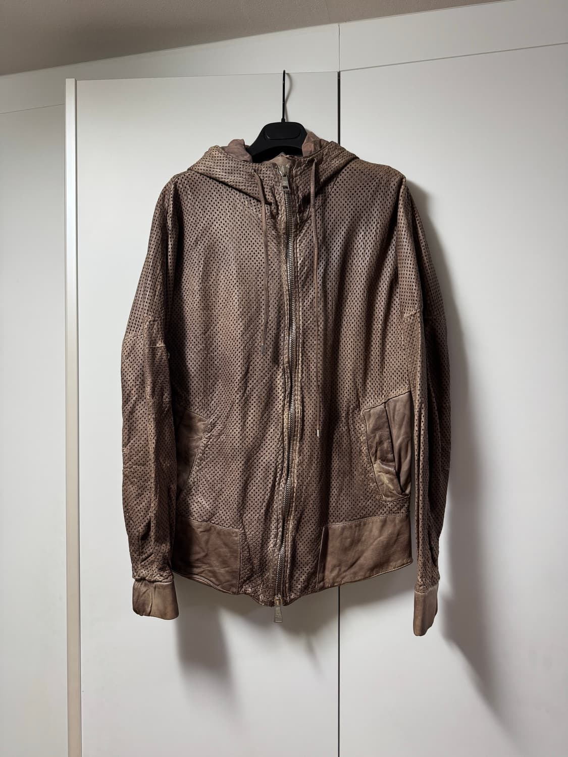 조르지오 브라토 레더 후드 상품이미지1