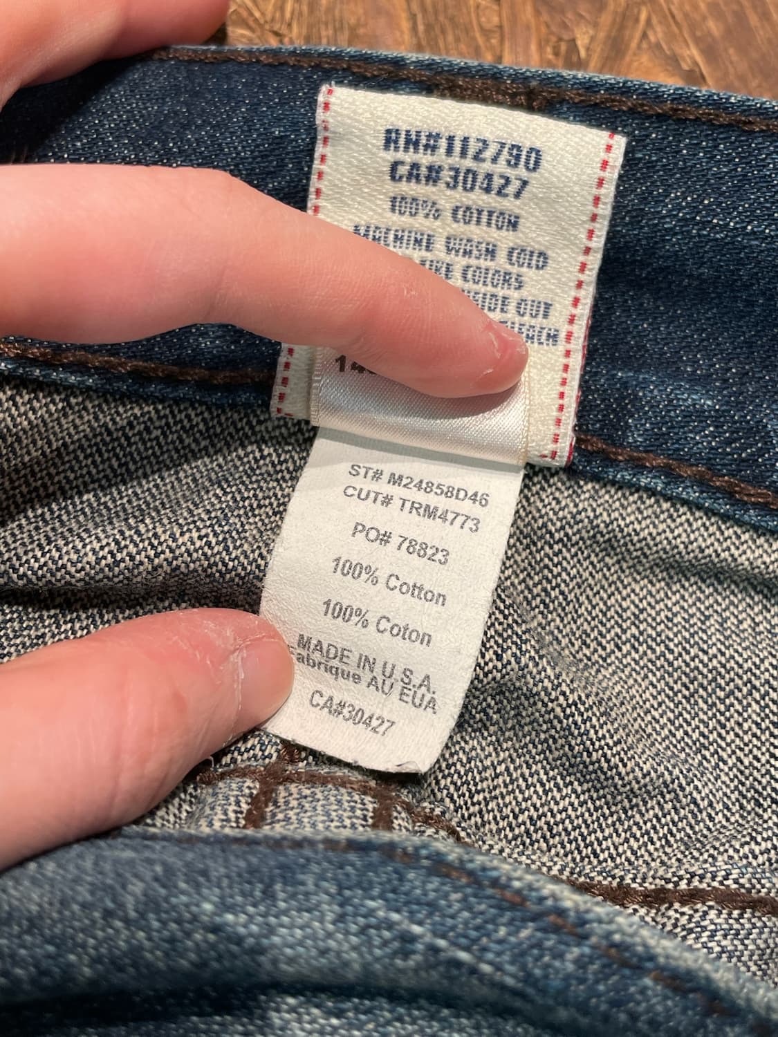 TR 트루릴리전 레더 라인 데님 팬츠 상품이미지9