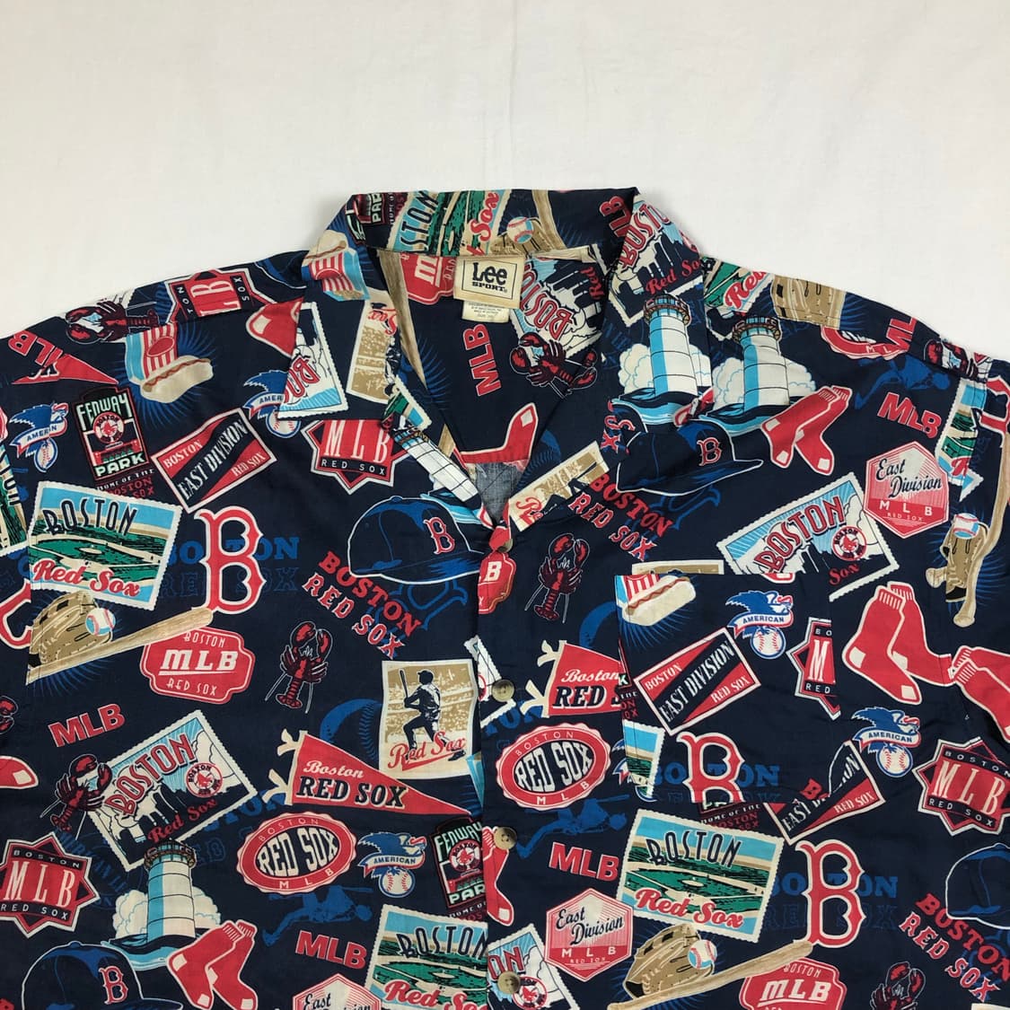 90s reyn spooner mlb 오픈카라 반팔셔츠 상품이미지2