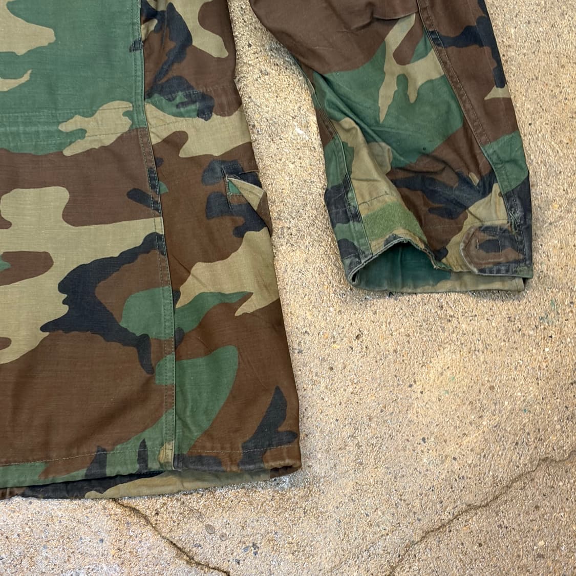 90s USA 미군 밀리터리 우드랜드 카모 M65 필드자켓 야 상품이미지9