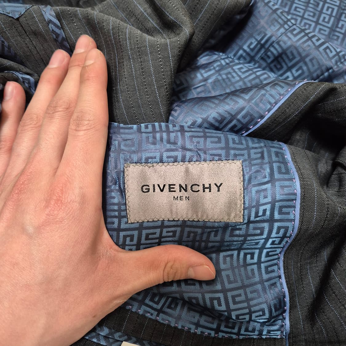 지방시 멘 클래식 모직 싱글 블레이저 정장자켓 (39R) 상품이미지5