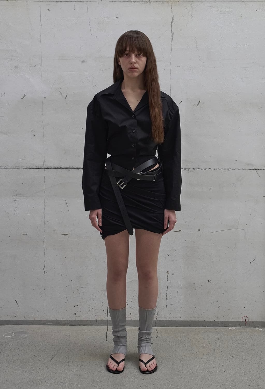 LCDC TWISTED MINI VOLUME SKIRT(블랙) 상품이미지1