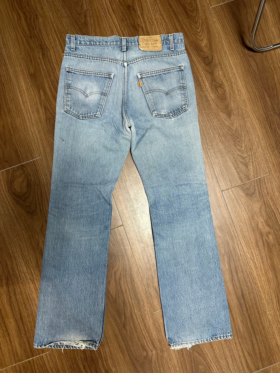 80s 빈티지 리바이스 517 부츠컷 데님 팬츠 상품이미지2