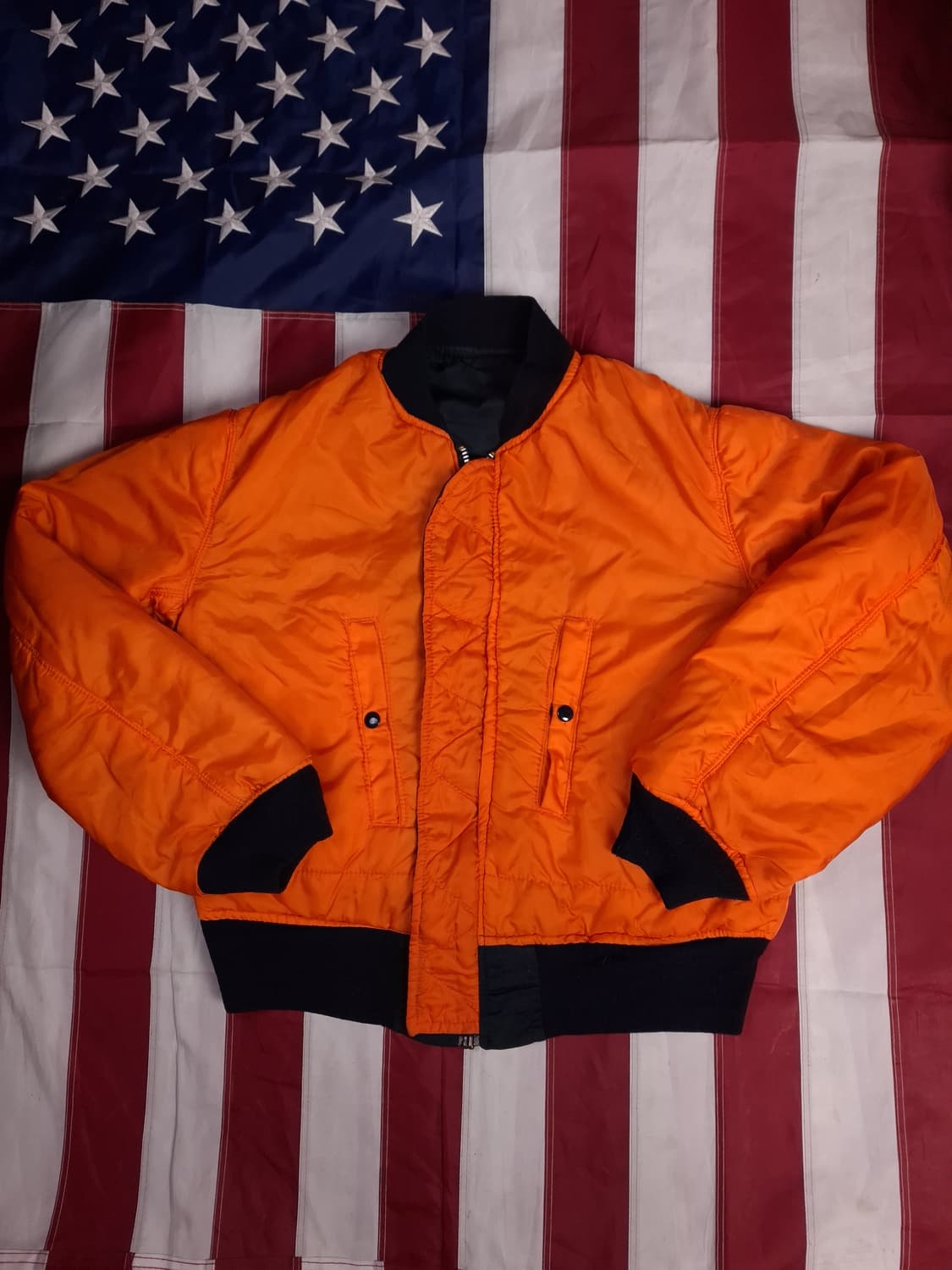 오리지날 미국제조 알파사 민수용 미공군 MA-1 항공점퍼 상품이미지7