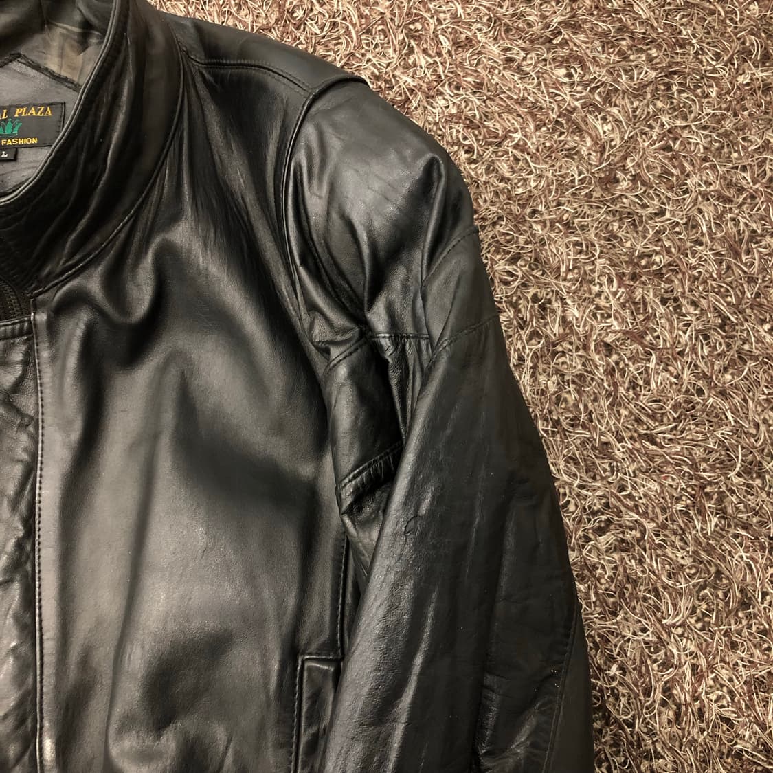 빈티지 레더 봄버 가죽 자켓 상품이미지5