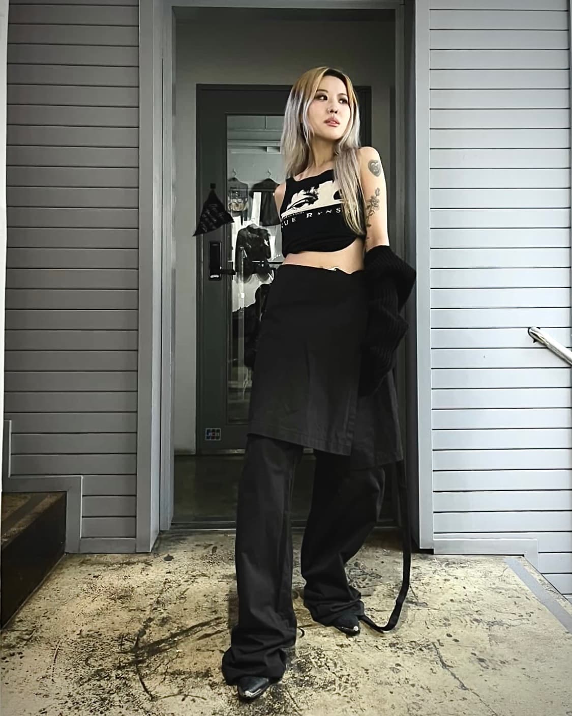 혜인 서 스트랩 스커트 레이어드 팬츠 상품이미지7