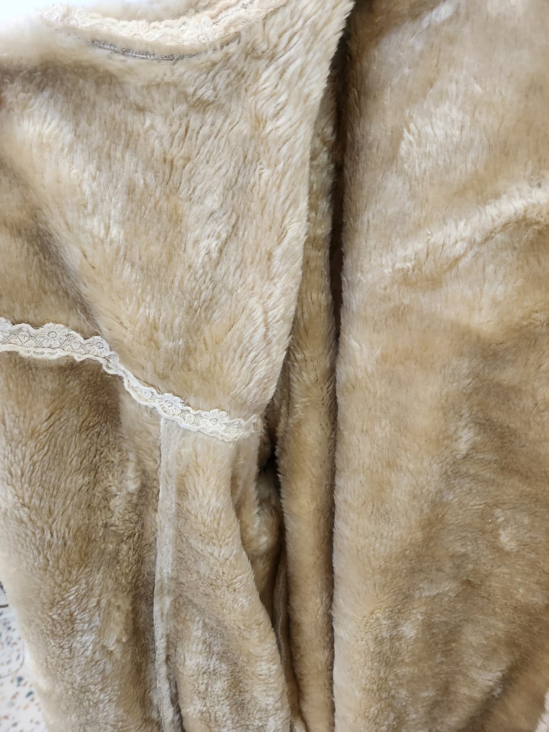 지구샵에서 구입 일본빈티지 가벼운 무스탕코트 상품이미지3