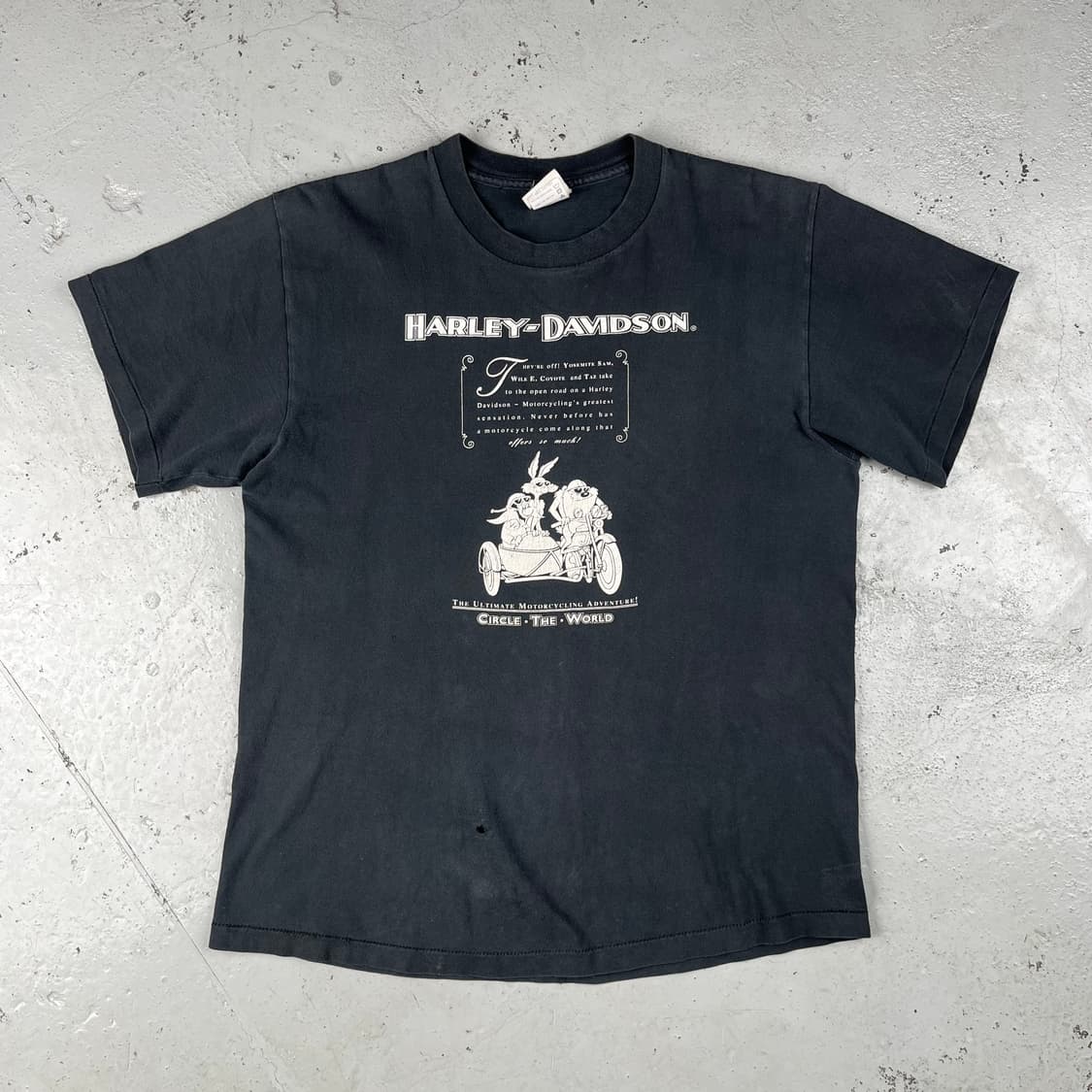 빈티지 할리데이비슨 x 워너브로스 Circle the World 반팔티 상품이미지2