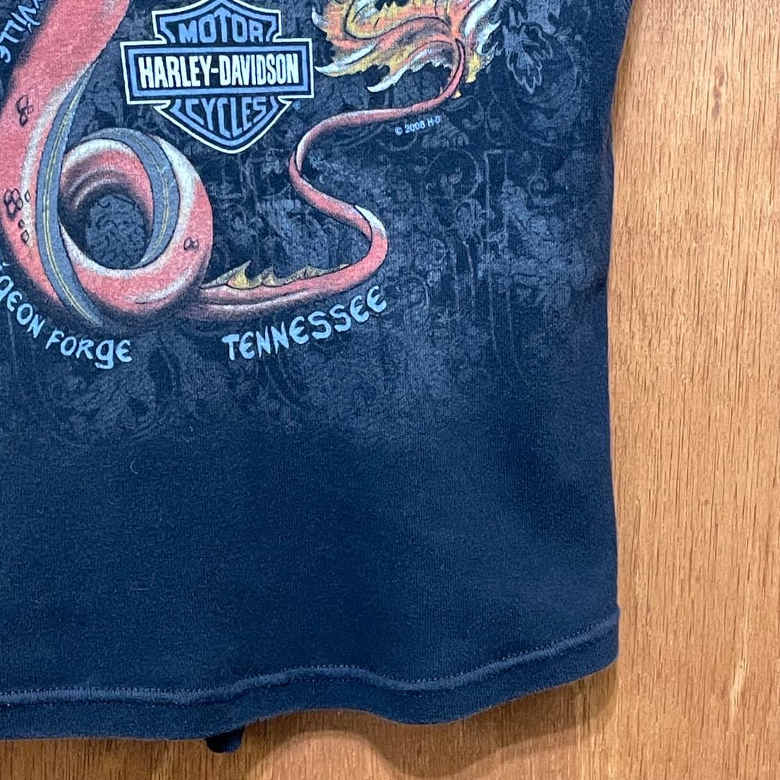 (M) Harley Davidson 할리 슬리브리스 made in USA 상품이미지5