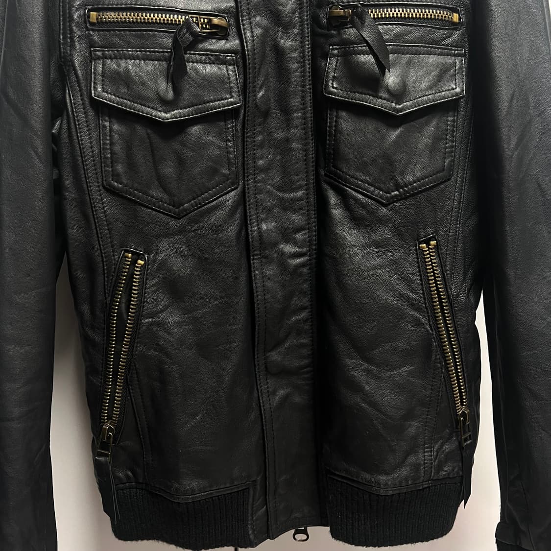 jpn vtg 일본 빈티지 양가죽 밀리터리 봄버 자켓 L 상품이미지5