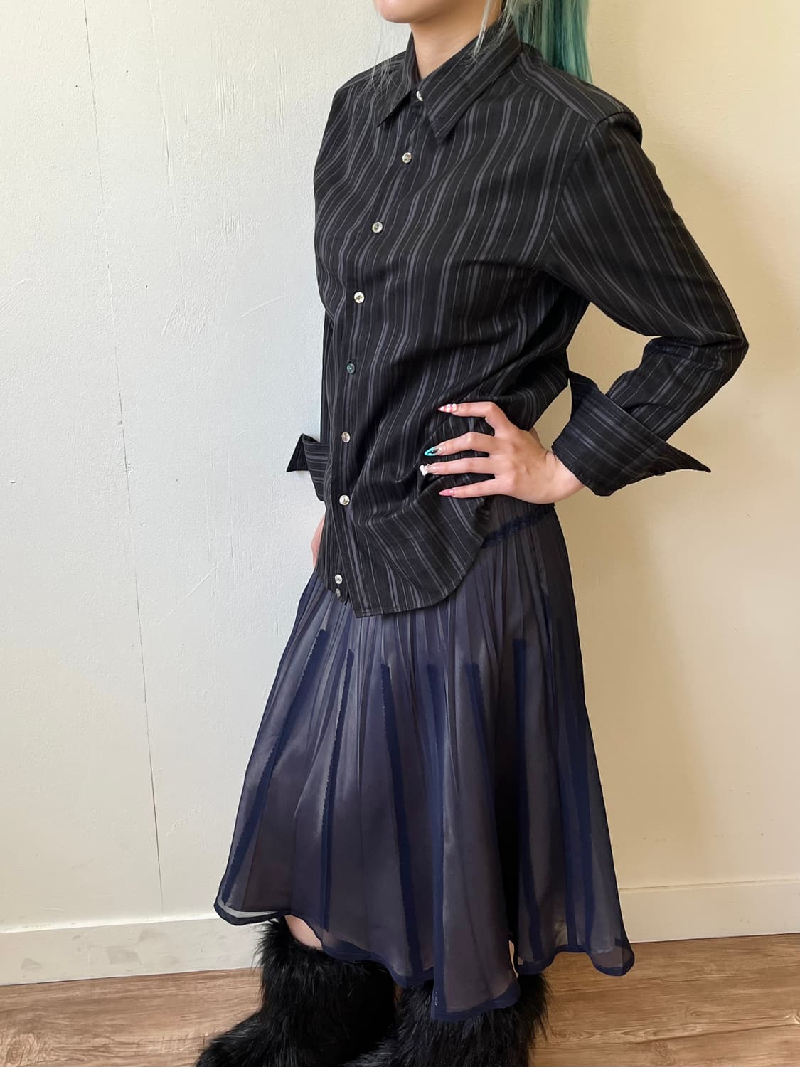 캐서린 햄넷 아카이브 블랙 셔츠 상품이미지8