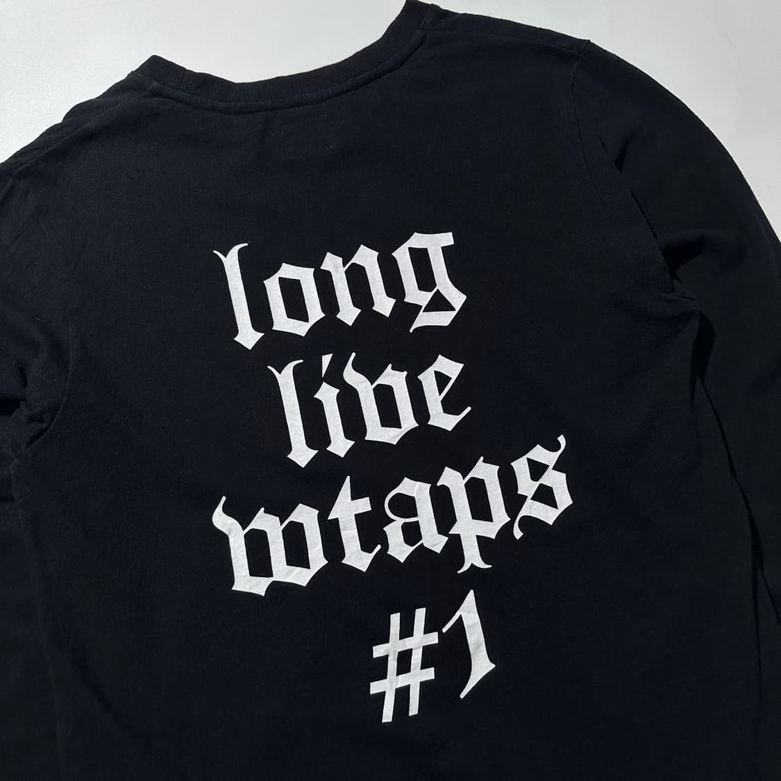 WTAPS 더블탭스 롱슬리브 티셔츠 블랙 상품이미지5
