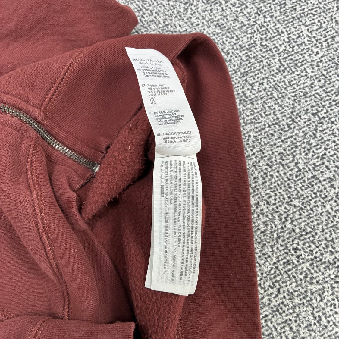 <아베크롬비 빈티지 브라운 후드집업> No.1450 상품이미지8