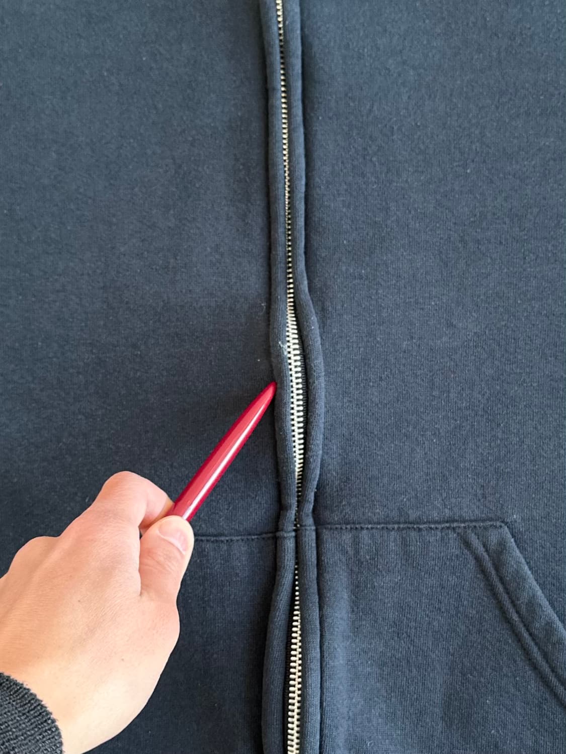 빈티지 러셀 후드집업 블랙 XL 상품이미지6