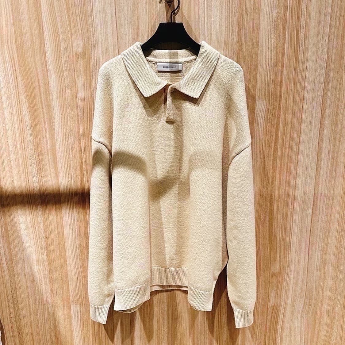 (정품/새상품) 에센셜 피어 오브 갓 남성 샌드베이지 오버사이즈 니트 상품이미지1