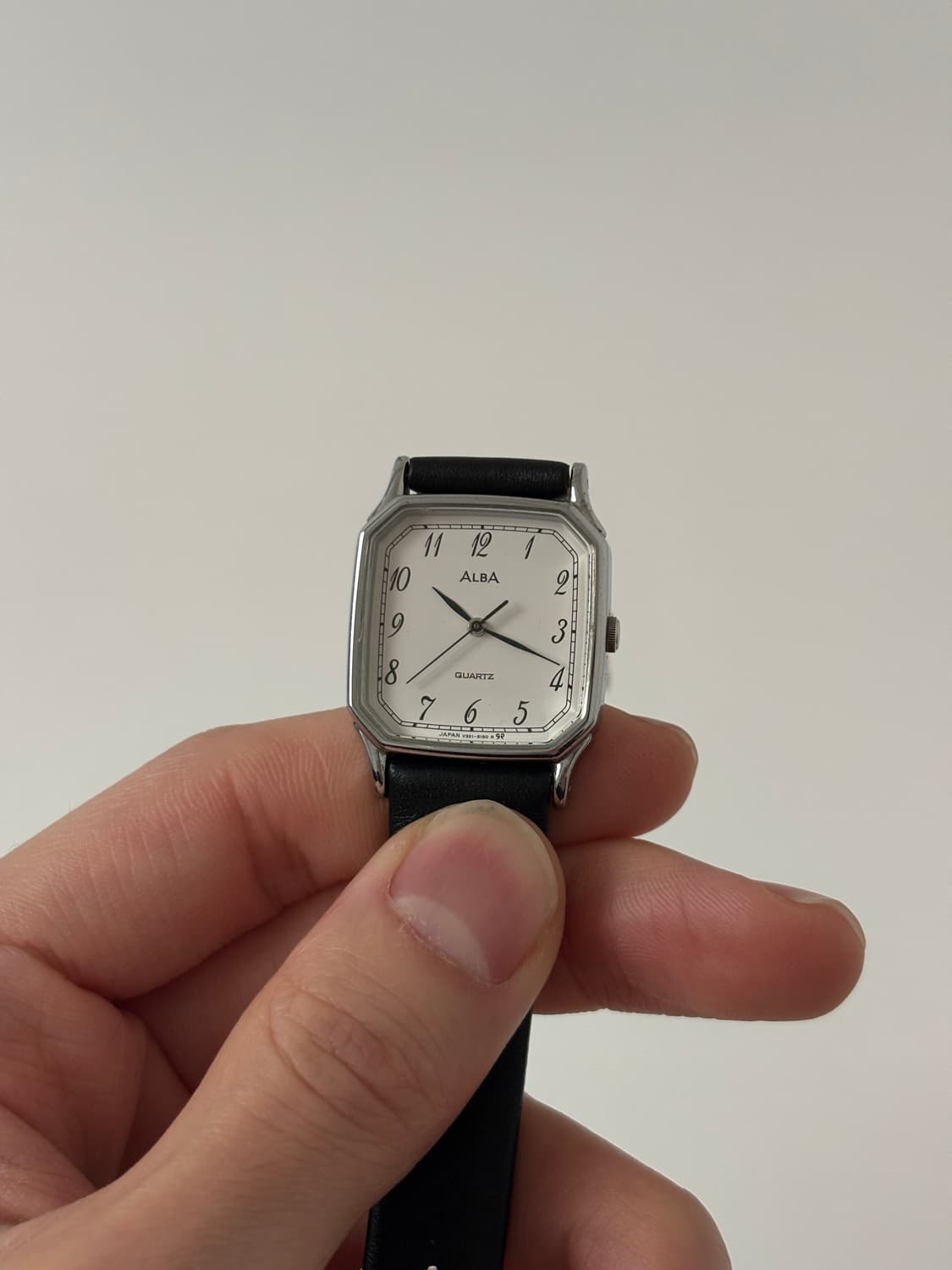 ALBA - 1990s Silver Square Ladies Quartz 상품이미지3