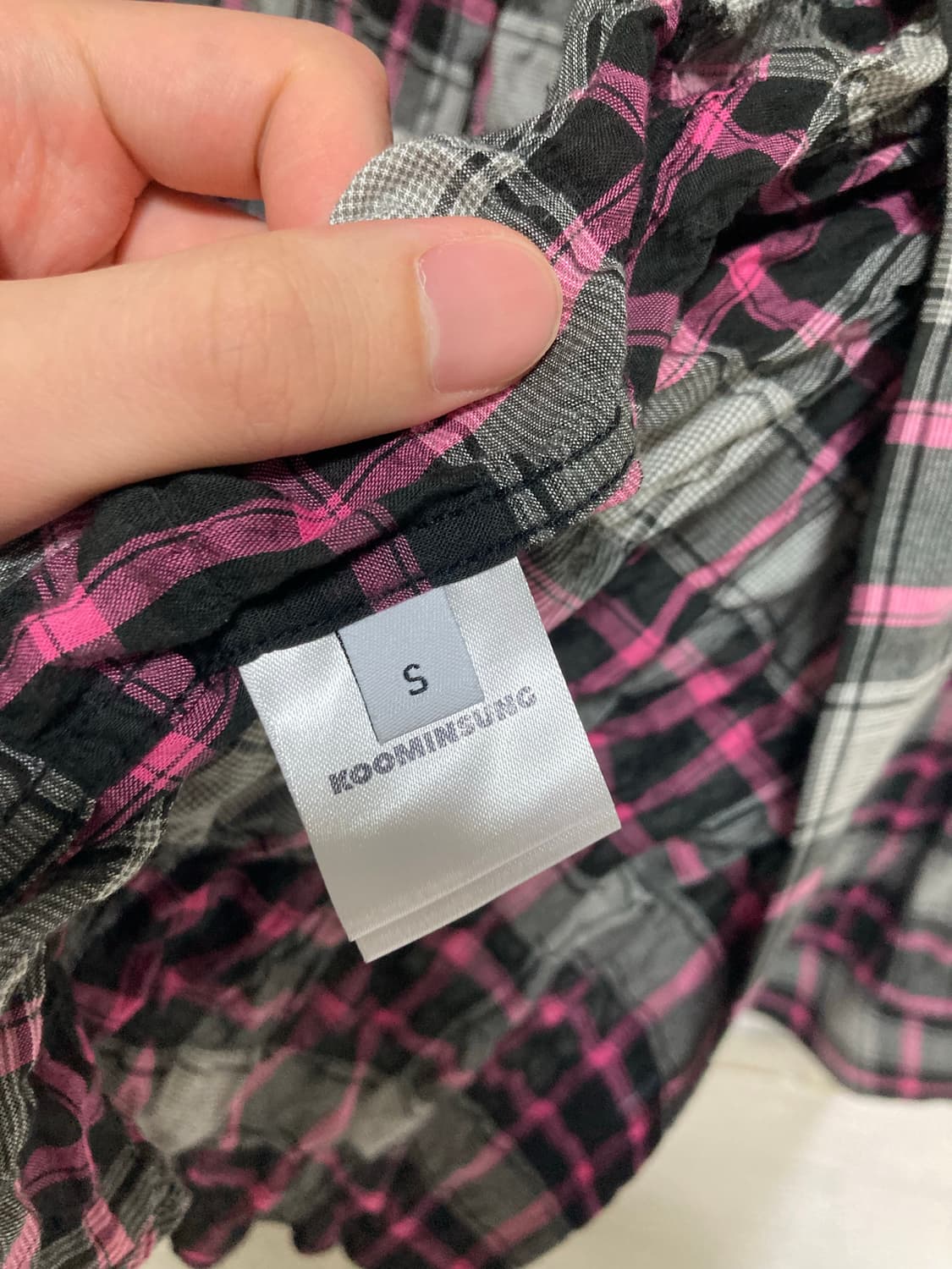 [S] 구민성 체크 셔츠 상품이미지3