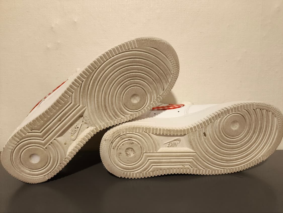 250mm 나이키 에어포스 깅엄체크 레드 상품이미지8