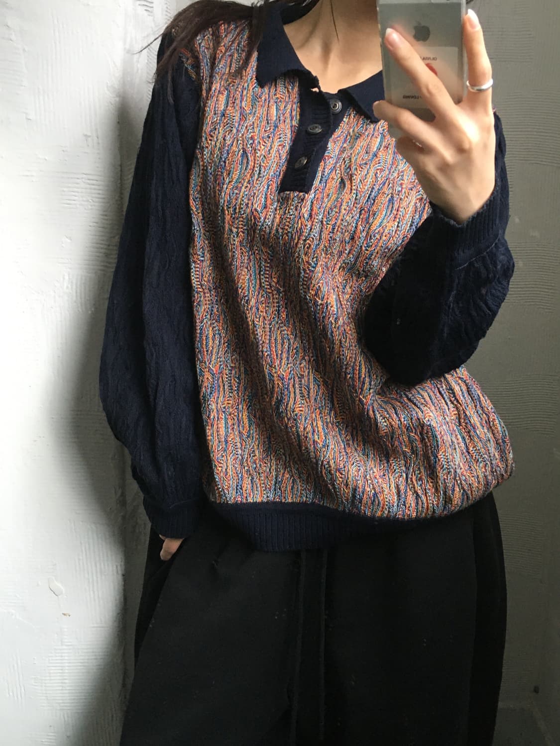 Coogi 쿠지 3D 케이블 카라 니트 상품이미지2