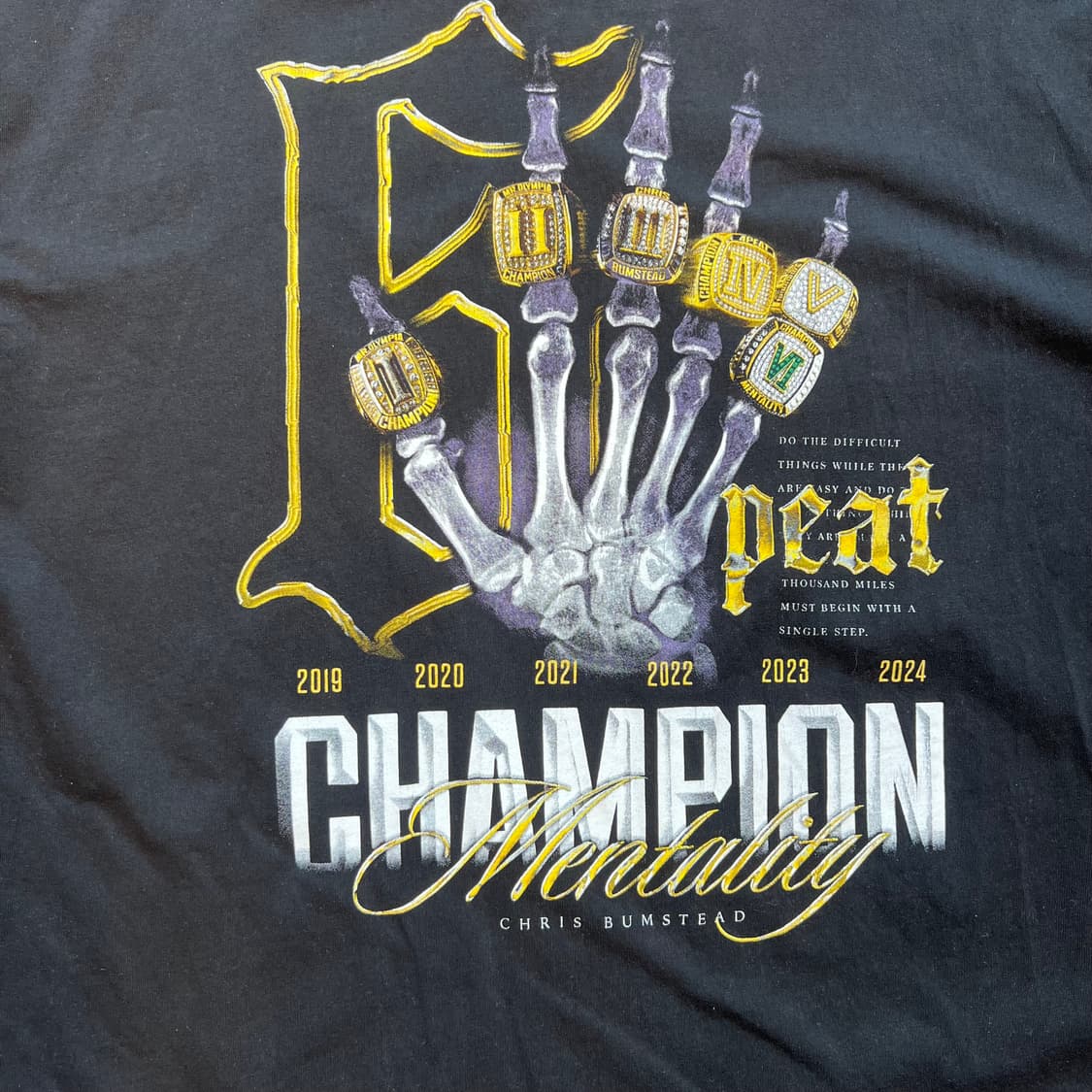 [2XL]크리스범스테드 CBUM 6PEAT 미스터올림피아 티셔츠 상품이미지6